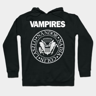 Shadows Band Vampire Bat Retro 80's Punk Band Logo Parody Hoodie